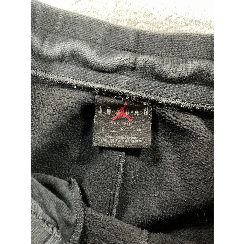 Jordan Mens Fleece Sweatpants Black Jumpman Logo Joggers Small 2683